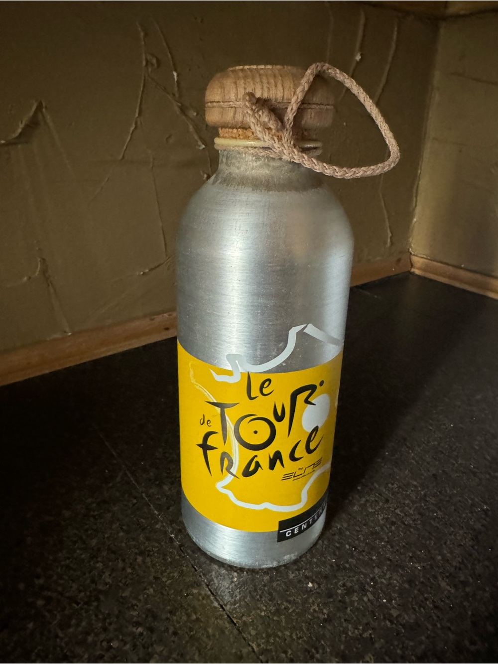 Le Tour De France Aluminum Water Bottle in Yellow